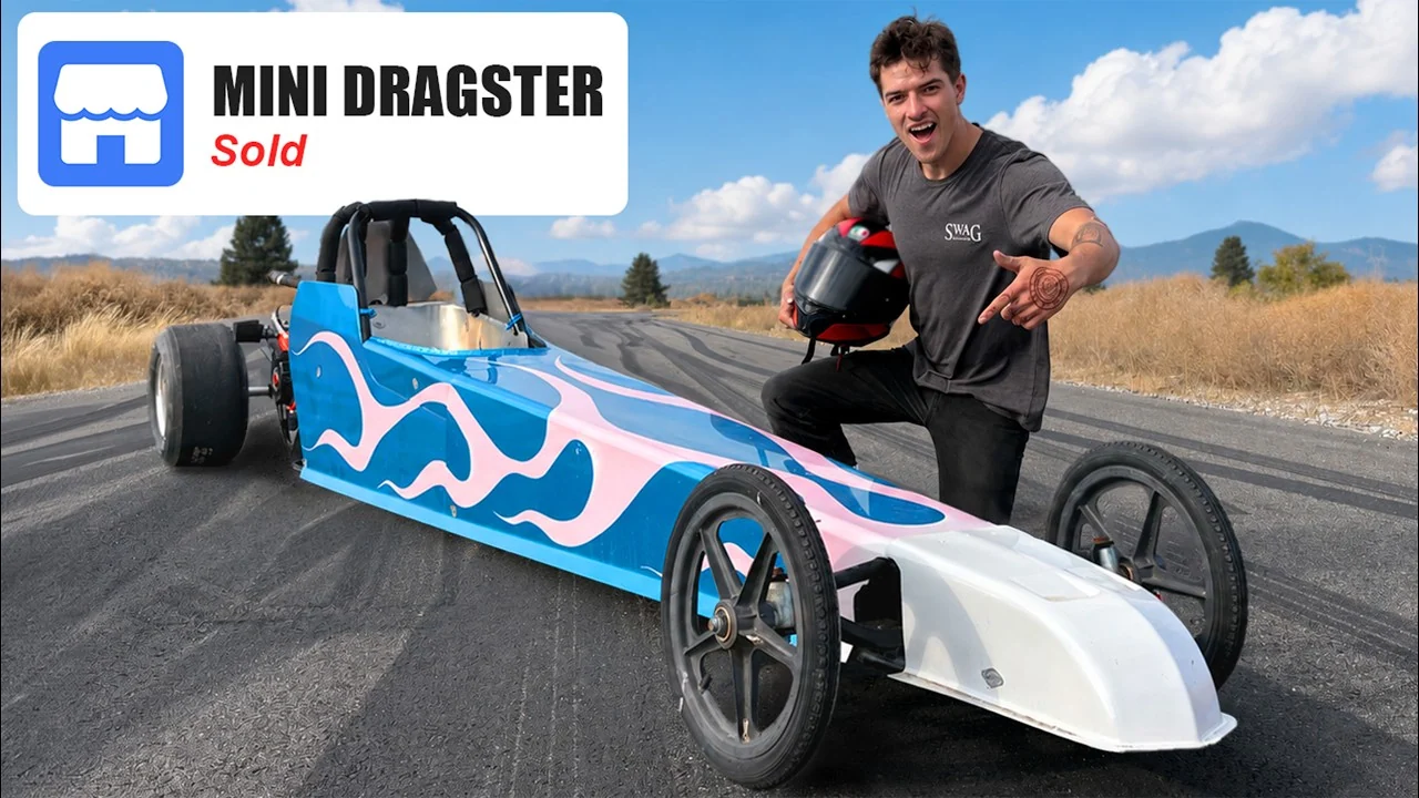 Facebook Marketplace Listing Status on the thumbnail of “I Bought the Cheapest Drag Car on Facebook Marketplace!”